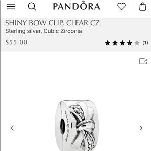 Pandora bow clip NEW SYLE